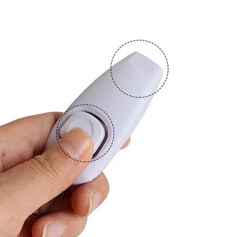 Dog Training Clicker Whistle with keyring Trainer for Dogs Cats