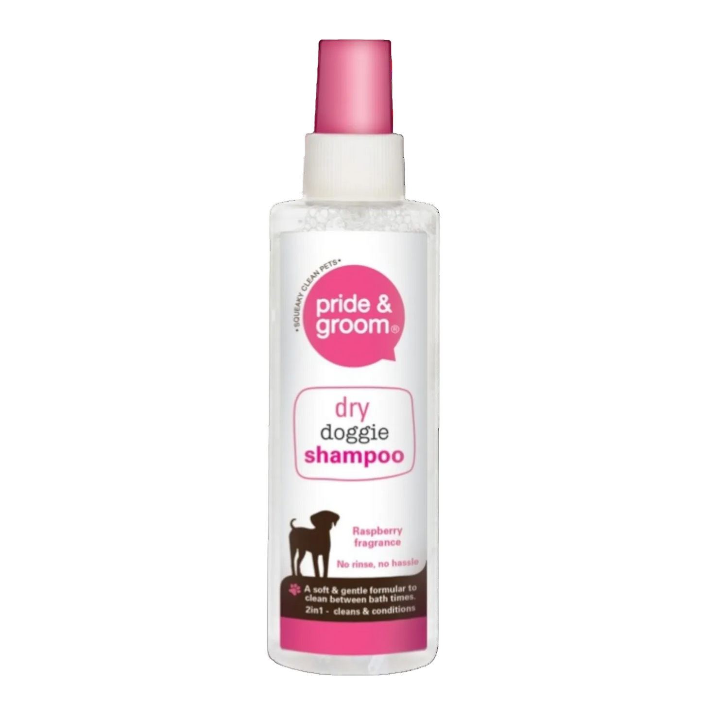 Pride And Groom Dry Doggie Shampoo Spray 200ml