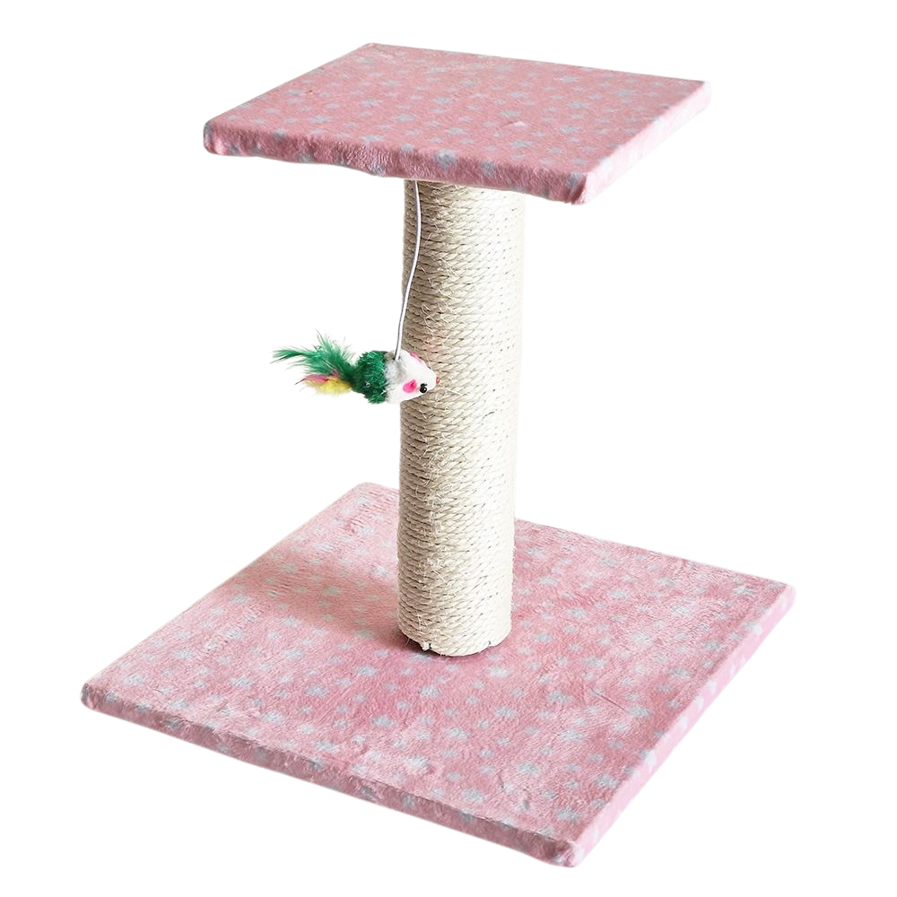 Cat Climbing Frame Scratching Post Hanging Ball Tower Activity Centre