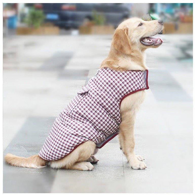 Warm Dog Rain Coats Jacket Outdoor Clothes Waterproof Winter Vest Puppy Coat
