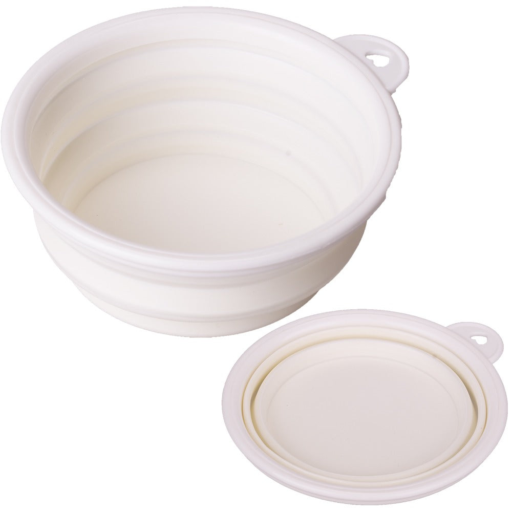 Collapsible Pet Dog Cat Feeding Bowl Pop Up Compact Travel Silicone Dish Feeder