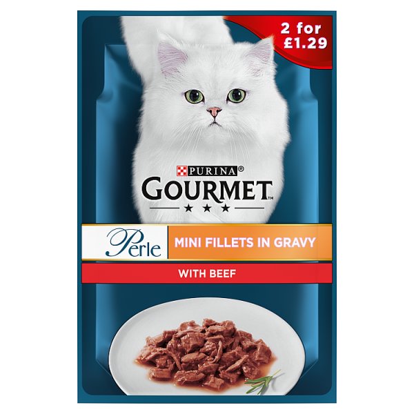 GOURMET Perle Mini Fillets Wet Cat Food In Gravy