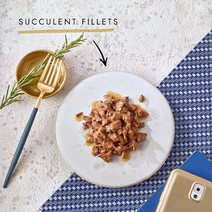 GOURMET Perle Mini Fillets Wet Cat Food In Gravy