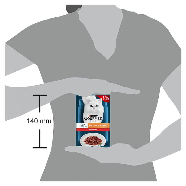 GOURMET Perle Mini Fillets Wet Cat Food In Gravy