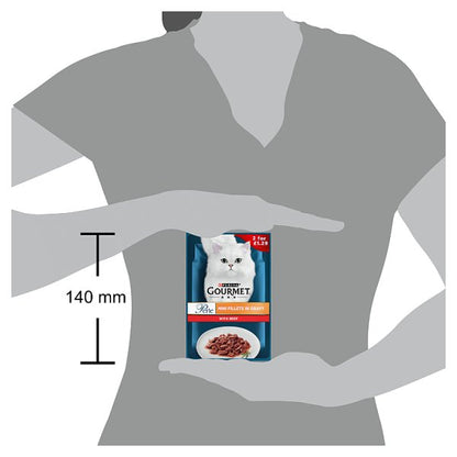 GOURMET Perle Mini Fillets Wet Cat Food In Gravy