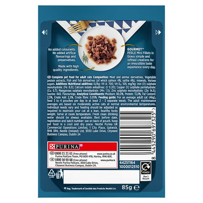 GOURMET Perle Mini Fillets Wet Cat Food In Gravy