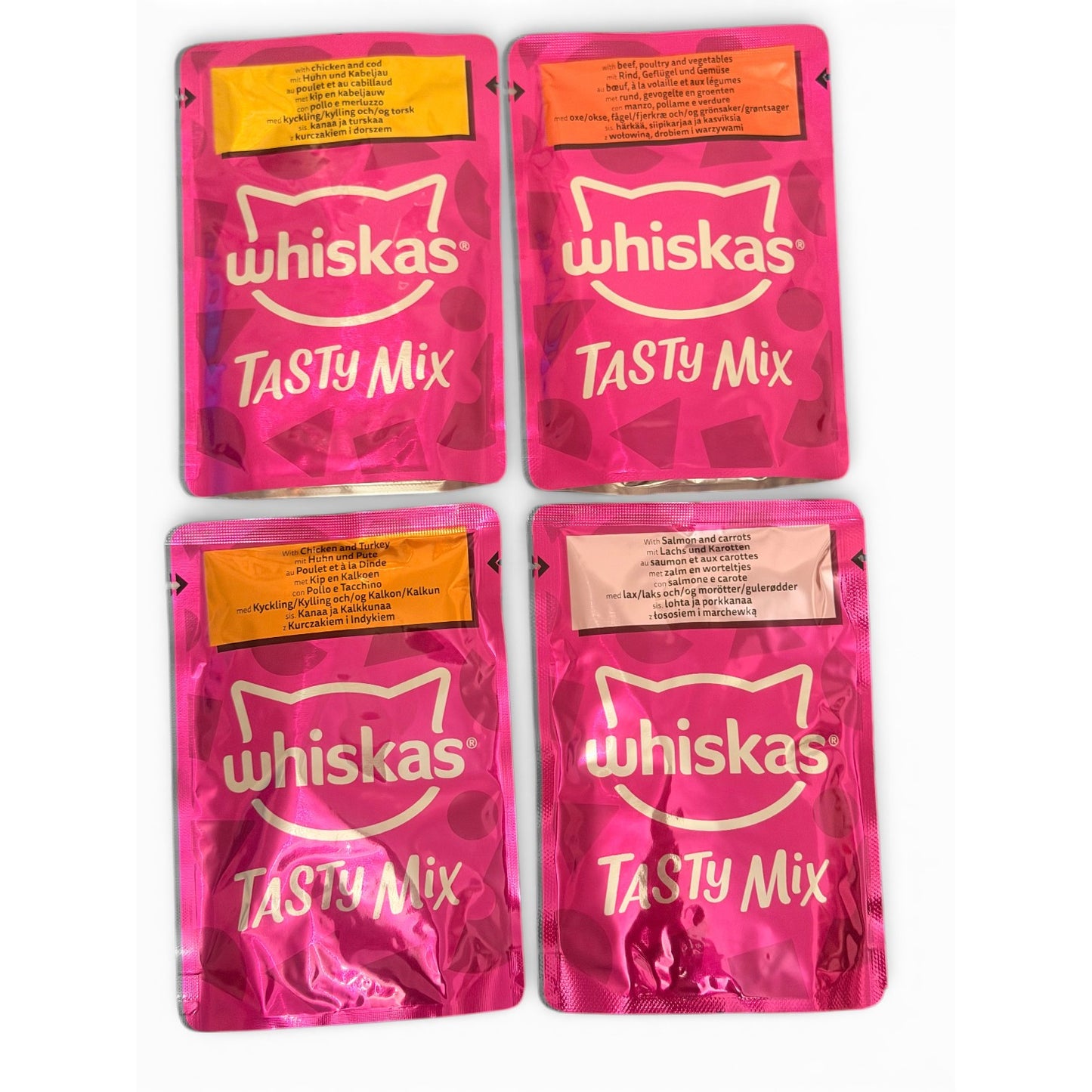 WHISKAS TASTY MIX Chefs Choice Wet Cat Food Pouches in Gravy