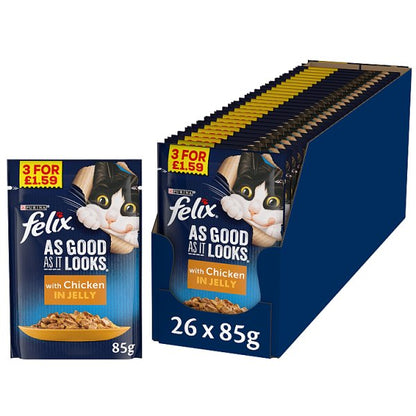 FELIX As Good As it Looks Wet Cat Food in Jelly