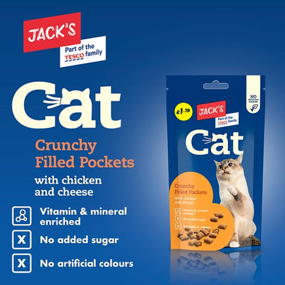 Jacks Cat Crunchy Filled Pockets
