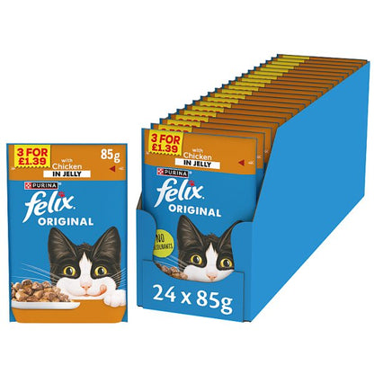 FELIX Original Wet Cat Food In Jelly