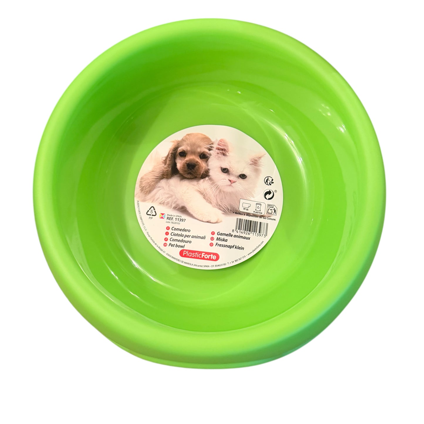 Plasticforte Round Pet Bowl 23cm