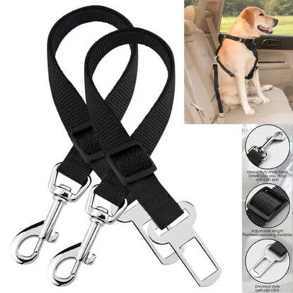 Pet Dog Car Seat Belt Adjustable Travel Safety Harnesses Lead Restraint Strap