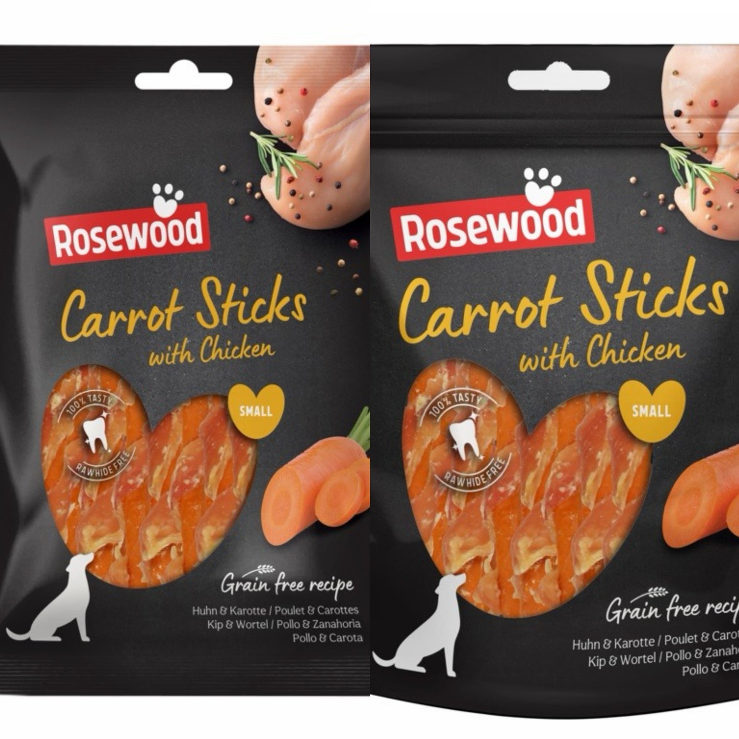 ROSEWOOD Carrot Sticks With Chicken Dog Treats