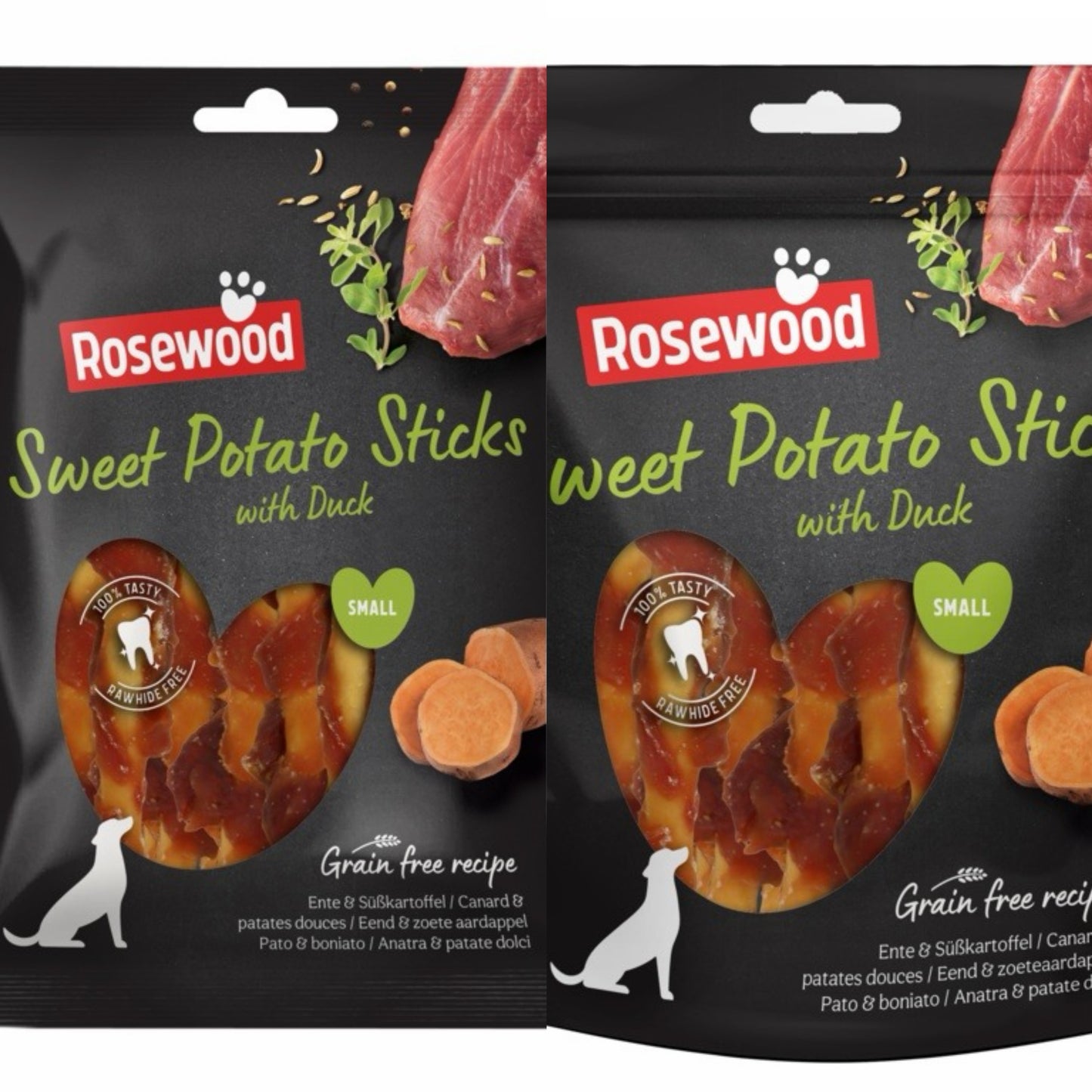 ROSEWOOD Sweet Potato Sticks With Duck Dog Treats