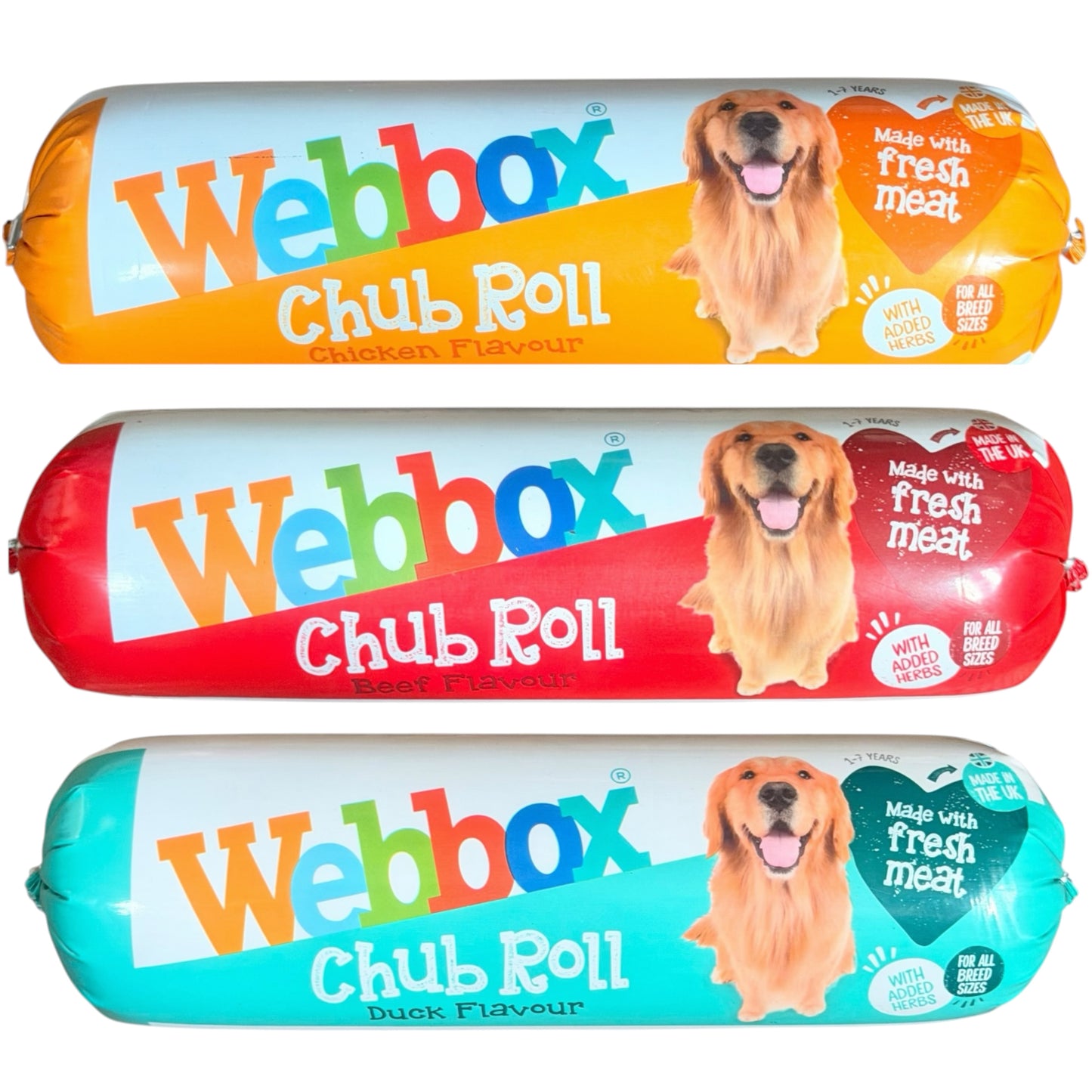 Webbox Assorted  Chub Roll Dog Food