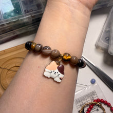 Handmade Unique Natural Tiger Eye And  Agate Gemstone Beaded Bracelet 8mm