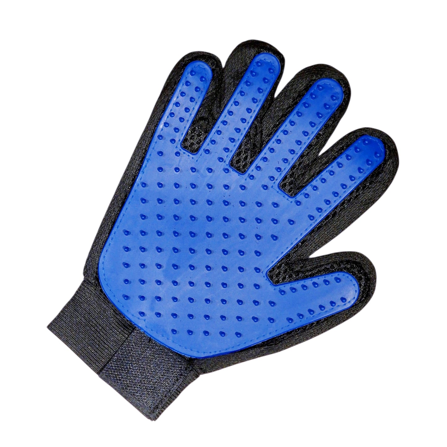 Blue Pet Dog Cat Grooming Glove Deshedding Brush Fur Remover Mitt