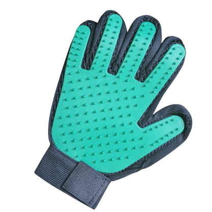 Green Pet Dog Cat Grooming Glove Deshedding Brush Fur Remover Mitt Left Right Hand