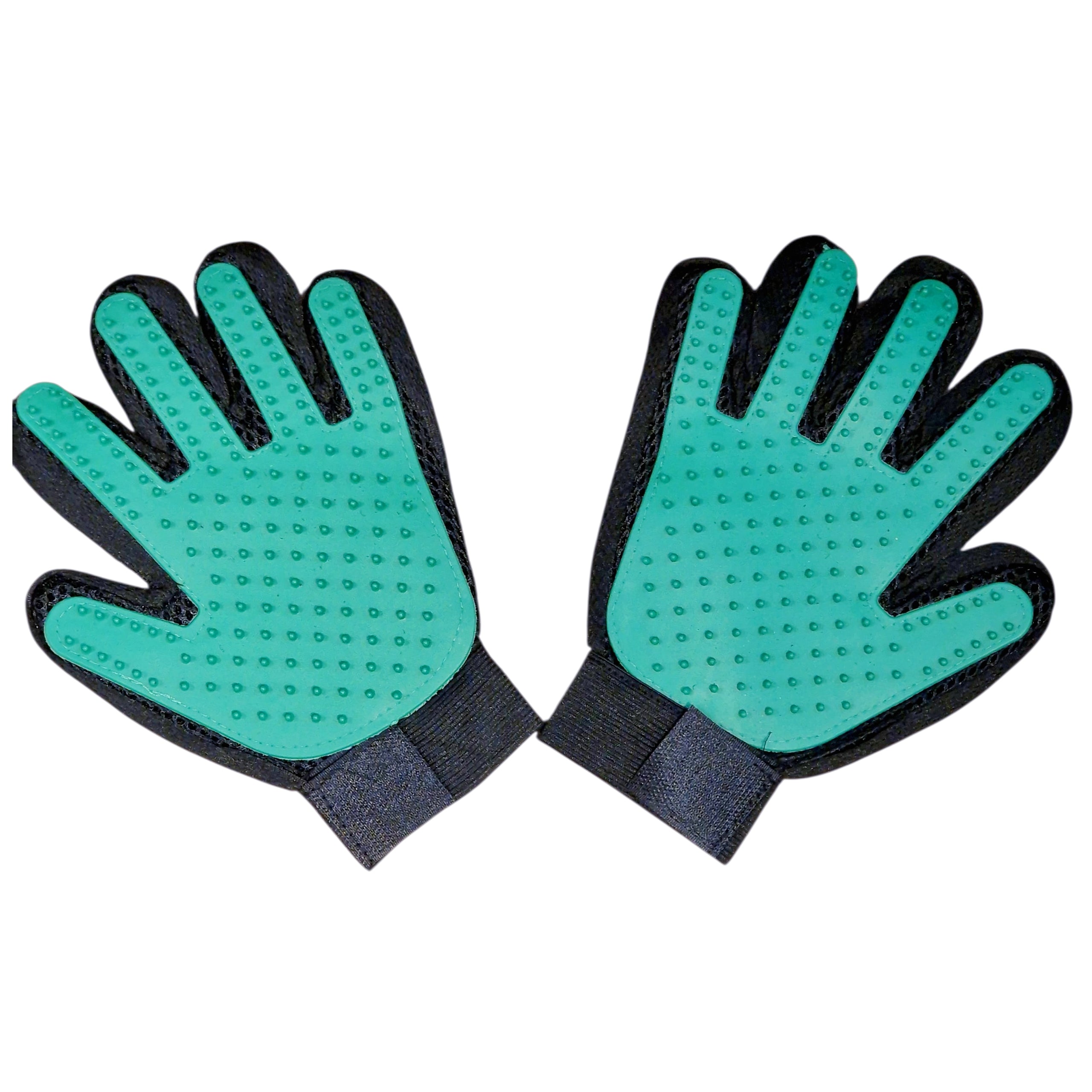 Green Pet Dog Cat Grooming Glove Deshedding Brush Fur Remover Mitt Left Right Hand