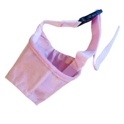 Pink Adjustable Breathable Safety Dog Muzzles Anti-Biting Anti-Barking Anti-Chewing
