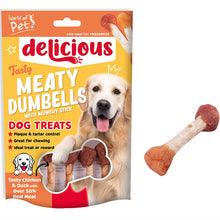World Of Pets Chicken And Duck Dumbells Dog Treats 8 Pack 80g
