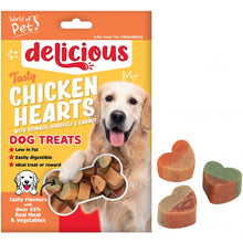 World Of Pets Chicken And Vegetable Hearts Dog Treats 80g
