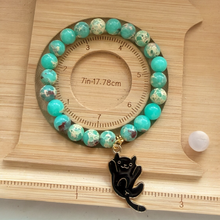 Handmade Unique Natural Turquoise Gemstone Beaded Bracelet 8mm