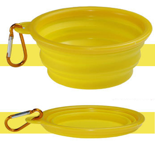 Collapsible Pet Dog Cat Feeding Bowl Pop Up Compact Travel Silicone Dish Feeder