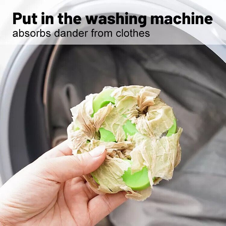 4pc Pet Hair Remover Laundry Washing Machine Reusable Cat Dog Fur Lint Catcher