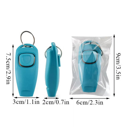 Dog Training Clicker Whistle with keyring Trainer for Dogs Cats