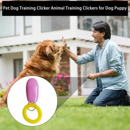 Dog Training Clicker Whistle with Wrist Strap Trainer for Dogs Cats