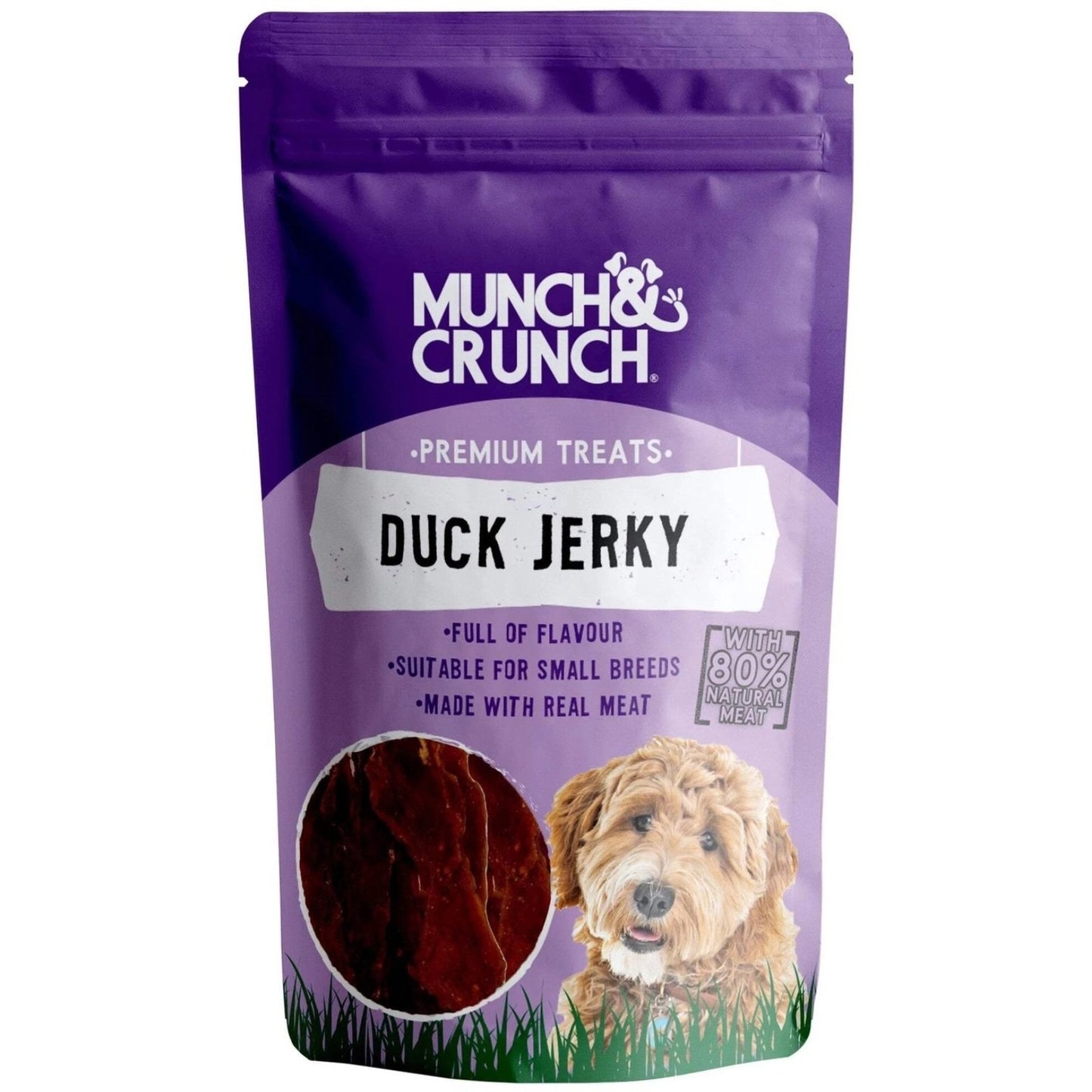 Munch And Crunch Duck Jerky Dog Treats 70g
