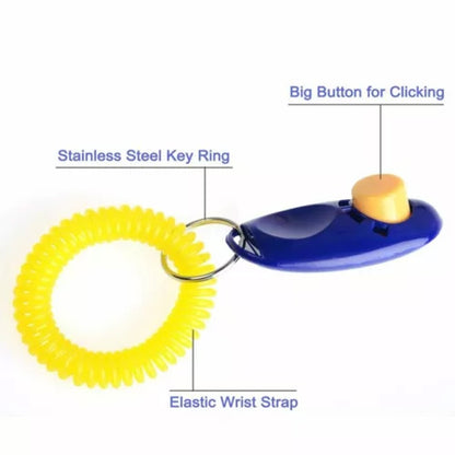 Dog Training Clicker Whistle with Wrist Strap Trainer for Dogs Cats