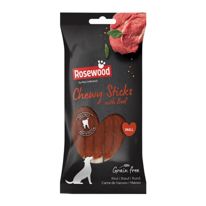 ROSEWOOD Chewy Sticks With Beef Dog Treats 72g