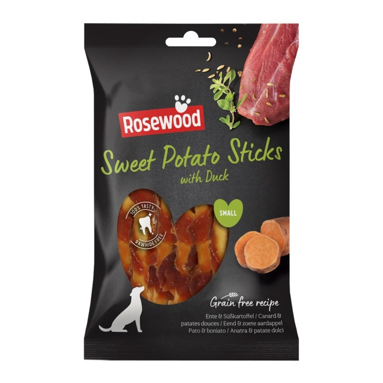 ROSEWOOD Sweet Potato Sticks With Duck Dog Treats