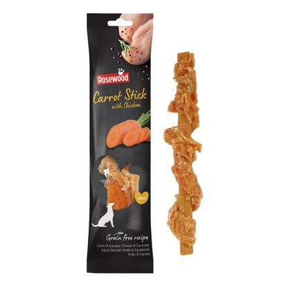 ROSEWOOD Giant Chicken Wrapped Carrot Stick 70g