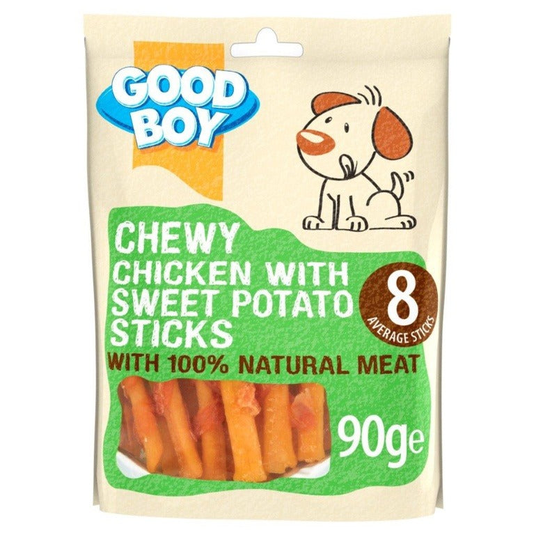 Good Boy Chewy Chicken With Sweet Potato Sticks 90g