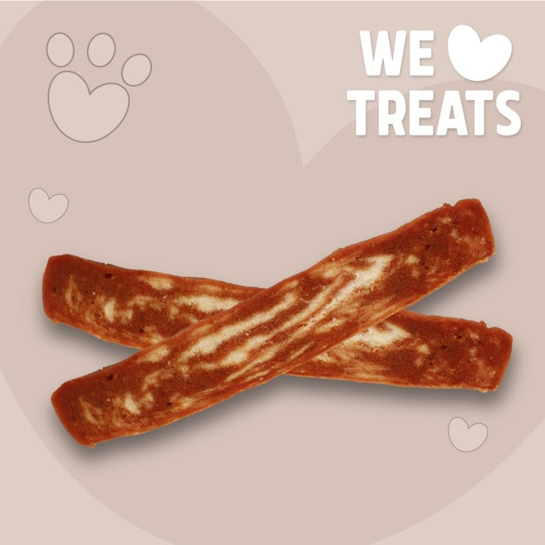 ROSEWOOD Steak Strips Beef And Pollock Dog Treats 100g