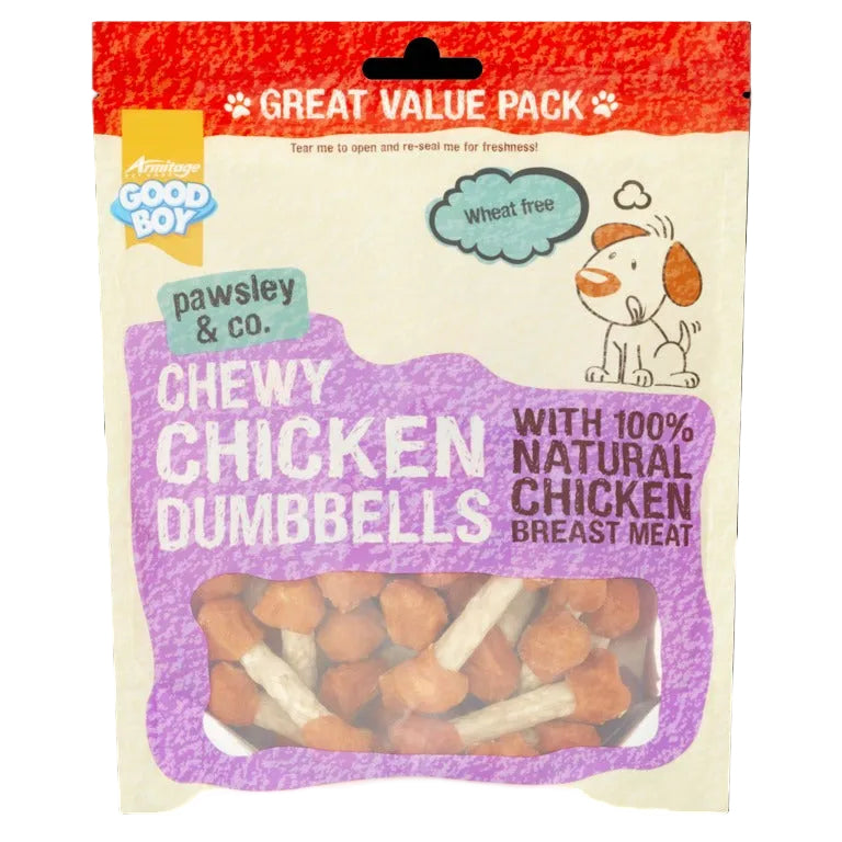 Good Boy Chewy Chicken Dumbells Treats 350g