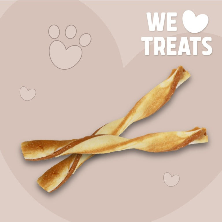 ROSEWOOD Twisters With Chicken Dog Treats Large 210g