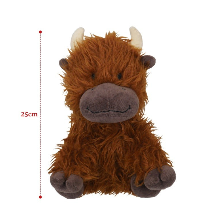 ROSEWOOD Tough Rope Core Cow Dog Toy