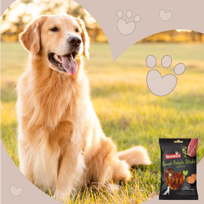 ROSEWOOD Sweet Potato Sticks With Duck Dog Treats