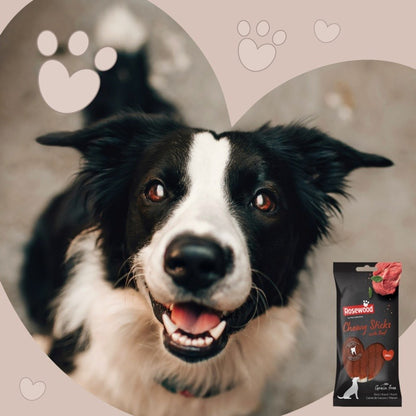 ROSEWOOD Chewy Sticks With Beef Dog Treats 72g