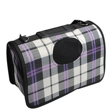 Scotland Purple Ventilated Pet Travel Bag Cat Carrier Soft Crate Puppies Small Dogs