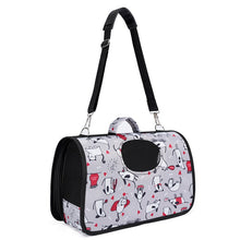 Cats Patterned Grey Ventilated Pet Travel Bag Cat Carrier Soft Crate Puppies Small Dogs