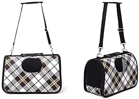 Scotland Cream Ventilated Pet Travel Bag Cat Carrier Soft Crate Puppies Small Dogs