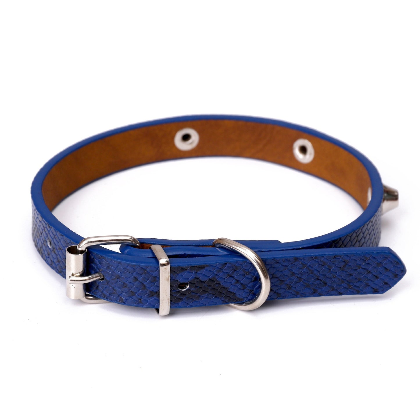 20mm Snake Skin Pattern Adjustable Puppy Dog Kitten Cat Large Pet Collar