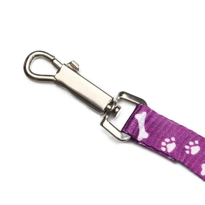 Paws Bones Patterned Print Small Dog Cat Pet Adjustable Harness Leash Lead Set