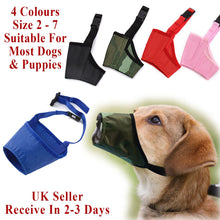 Black Adjustable Breathable Safety Dog Muzzles Anti-Biting Anti-Barking Anti-Chewing