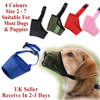 Camouflage Adjustable Breathable Safety Dog Muzzles Anti-Biting Anti-Barking Anti-Chewing